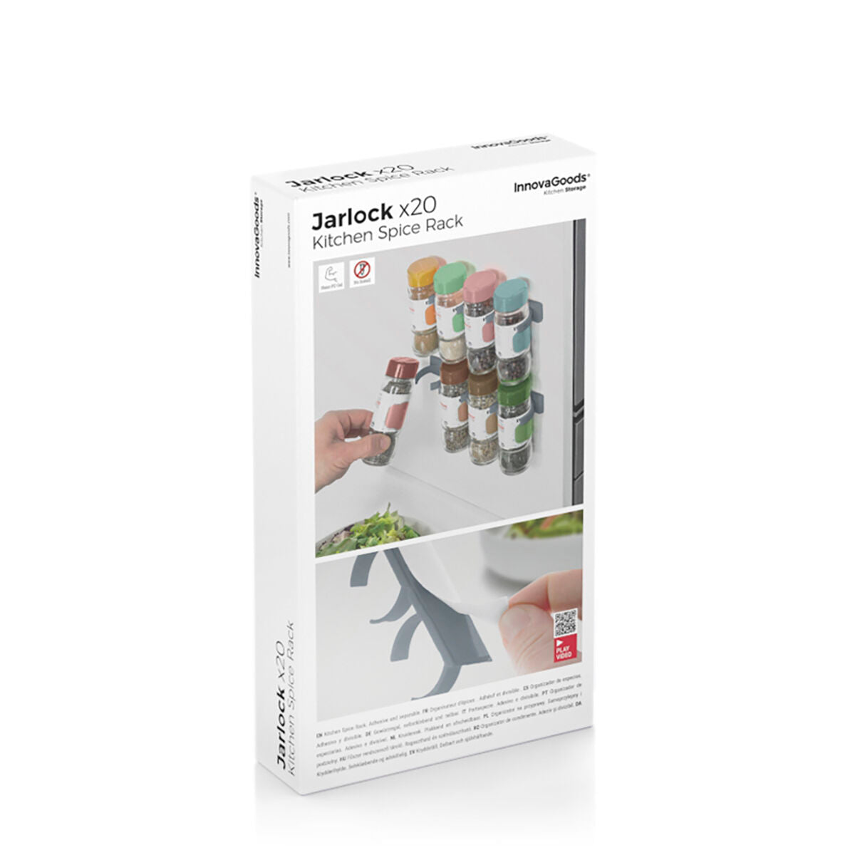 Organizador de Especias Adhesivo Jarlock x20